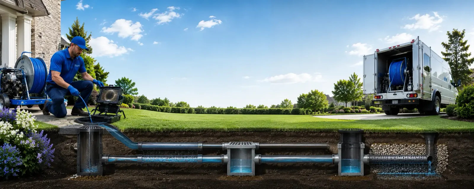 Outdoor drain cleaning information for Skipwith, VA
